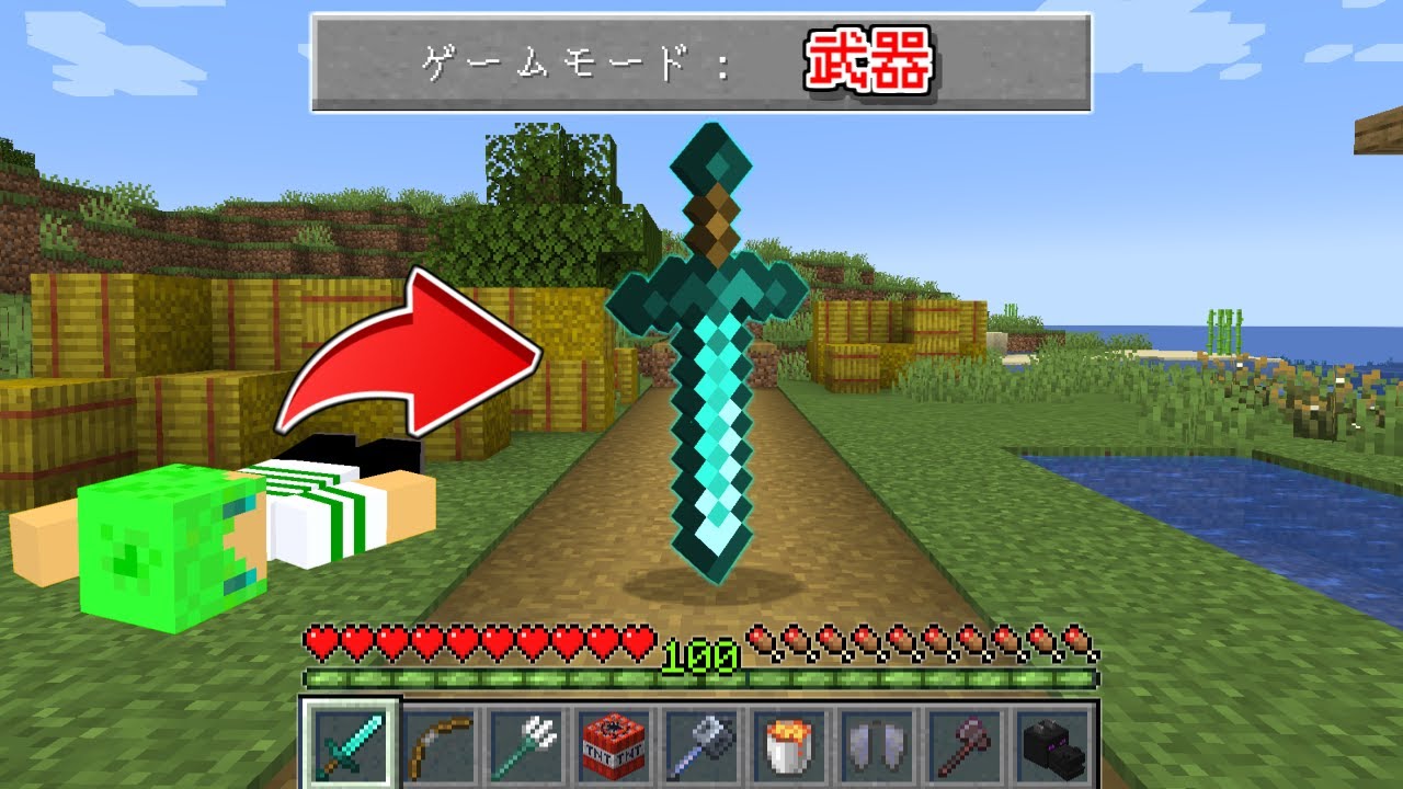 武器に変身できる世界でサバイバル【マインクラフト】