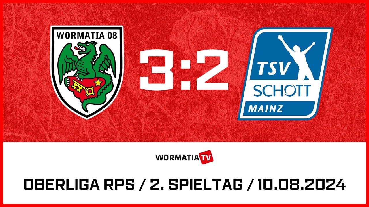 Highlights Wormatia Worms vs TSV Schott Mainz 3:2 (10.08.2024)