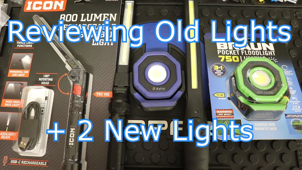 Work Light Updates & New Additions: Icon 800 Lumen Slim Light and Braun 750 Lumen Pocket Floodlight!
