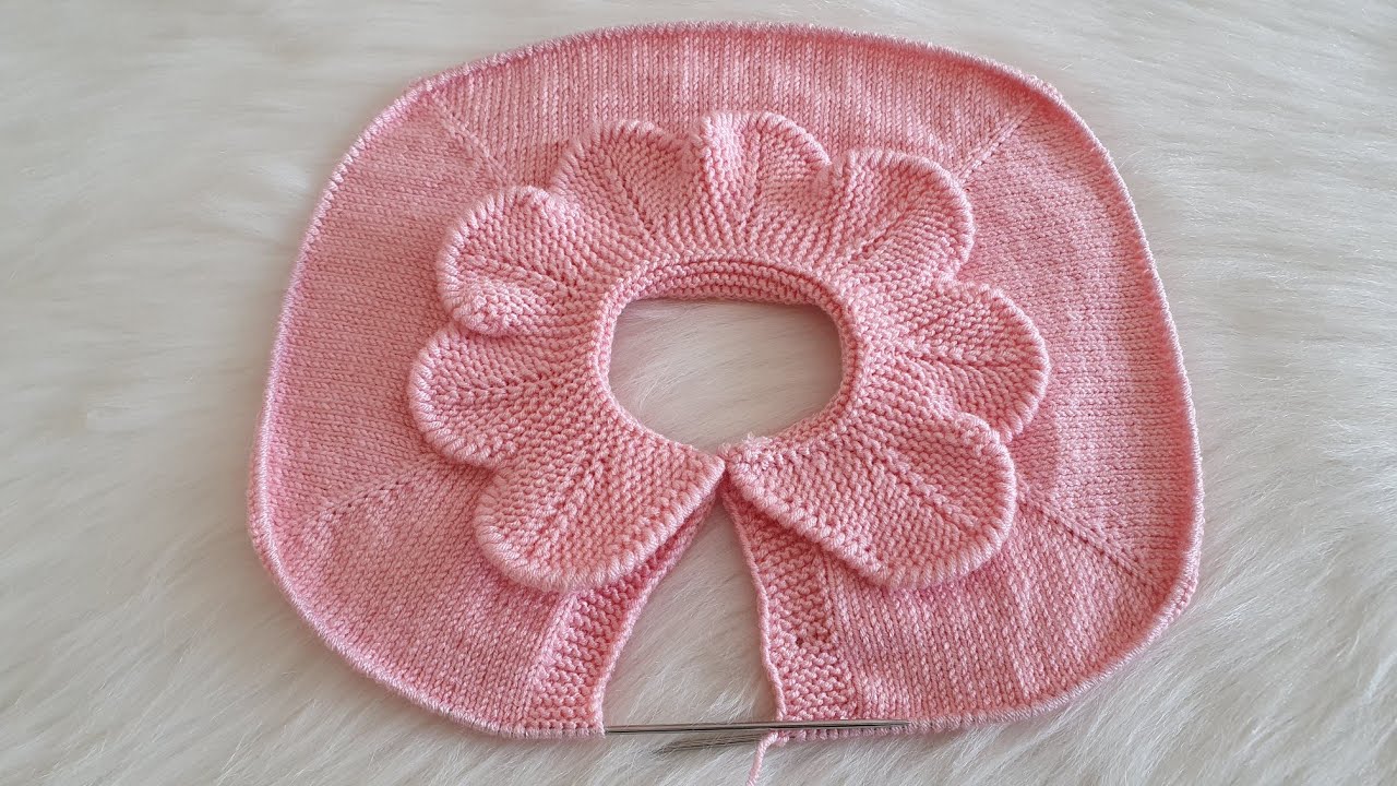 Hırka veya Yelek Modeli İçin Yaprak Yakalı Roba Yapımı Detaylı Anlatım - Baby Easy Knitting