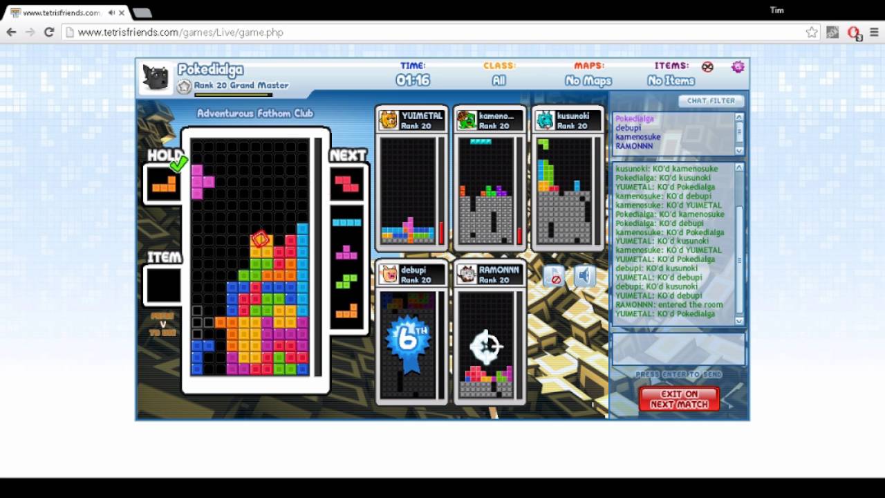 Tetris Friends Most Memorable Moment as of now ; - ;