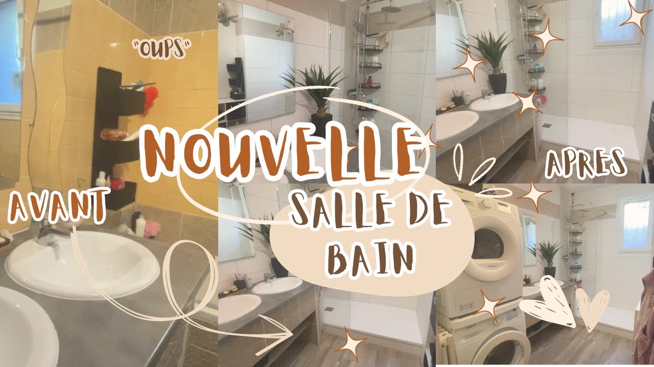 Notre nouvelle Salle de bain🚿🫧 | AVANT/APRES 🤩