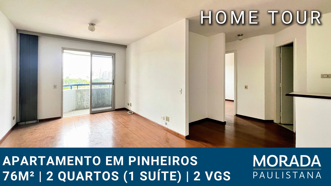Apartamento em Pinheiros com 76m², 2 dormitórios sendo 1 suíte, 2 vagas - - São Paulo - SP - MRP214