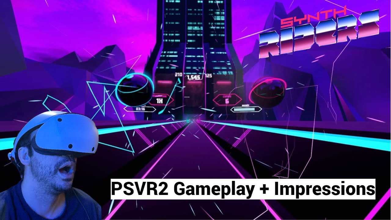 Synth Riders Gameplay + Impressions On PSVR2 - Unique Mario Type Game Mode Sets It Apart!