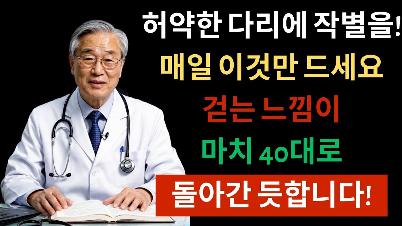 2주 만에 다리 힘 21% 증가. 딱 이것만 드세요 | 시니어건강정보