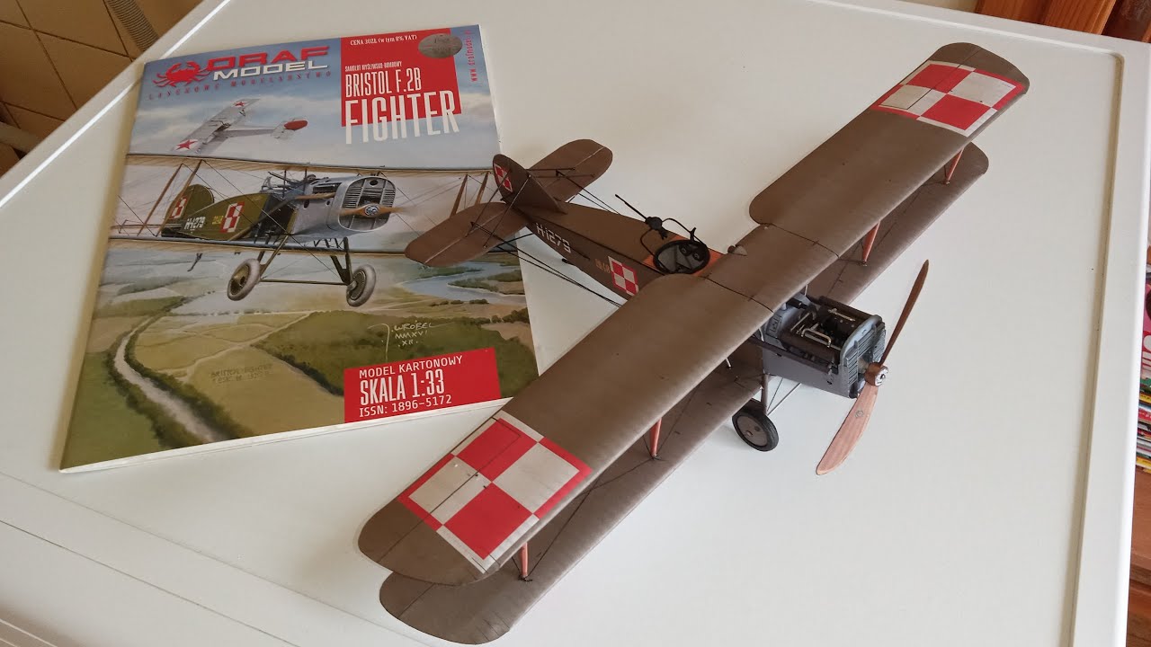 Bristol F2B Fighter Model kartonowy Cardboard model