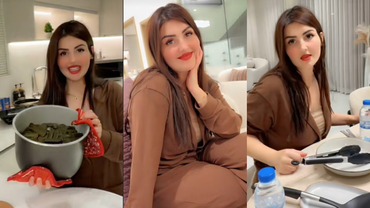 نور وعصام 🔥 طبخة ورق العنب صار جاهز ورح نحضر الطاولة ونتعشى اليبرق طلع بيشهي ياسلام😋🔥