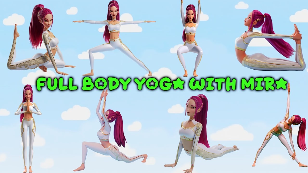 Full Body Yoga With Mira | KPop Demon Hunters | Yoga For Kids | Yoga Fla