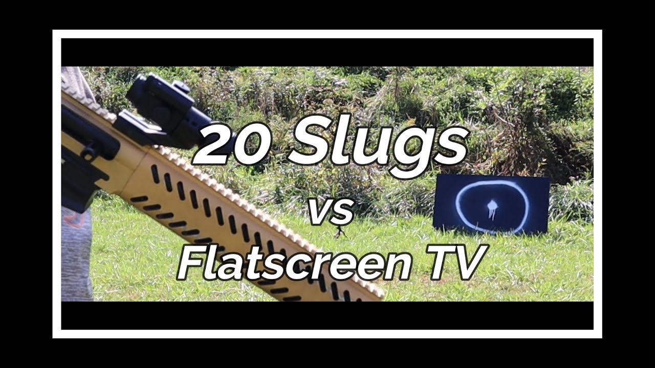 ProMag 20 round drum full of slugs and a MKA 1919 vs TV  [ didn't go as planned ]