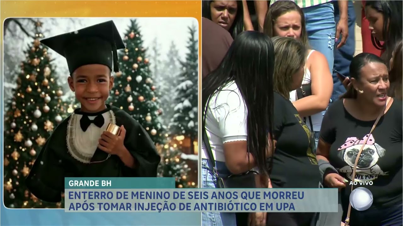 'A alegria da casa'; família se despede de menino que morreu após atendimento em UPA na Grande BH