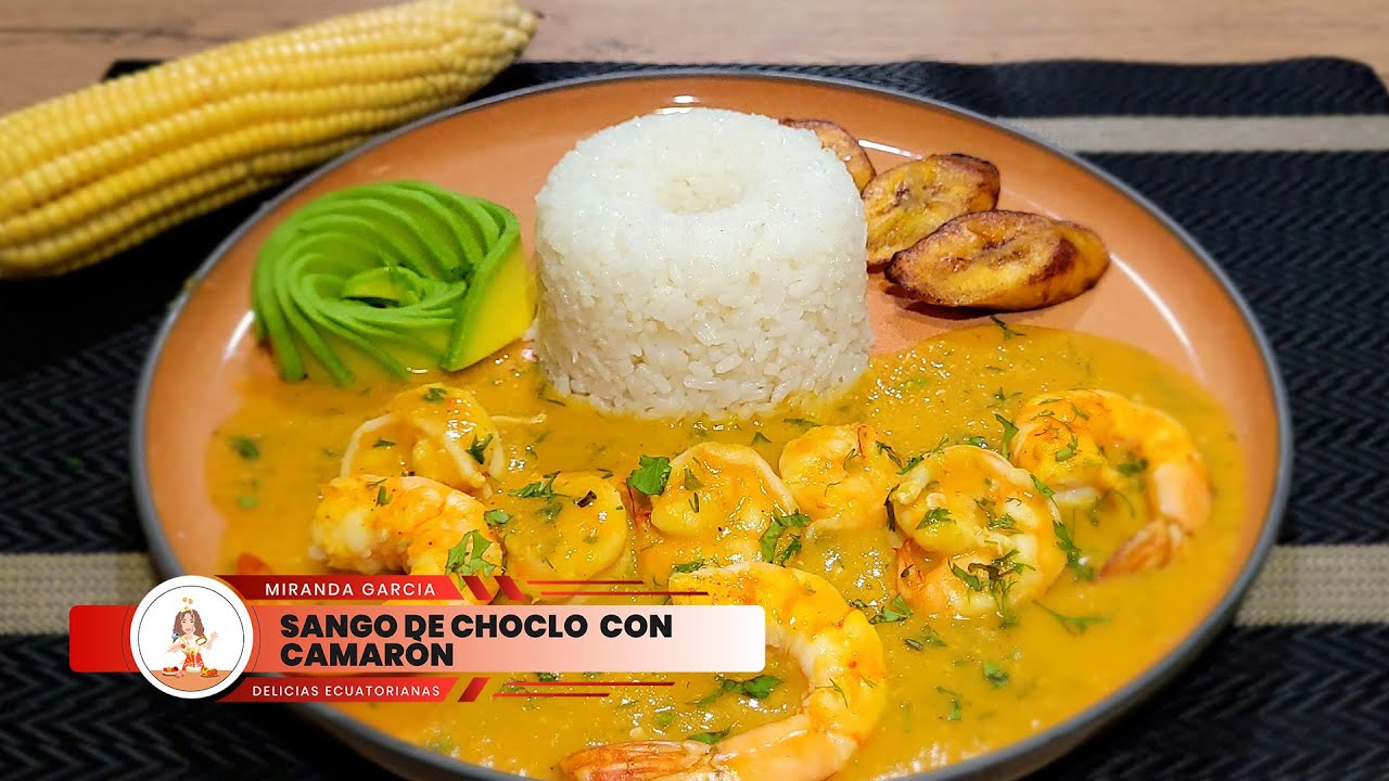 🥘🌽SANGO DE CHOCLO 🍤🍤CON CAMARON receta 🇪🇨‼️