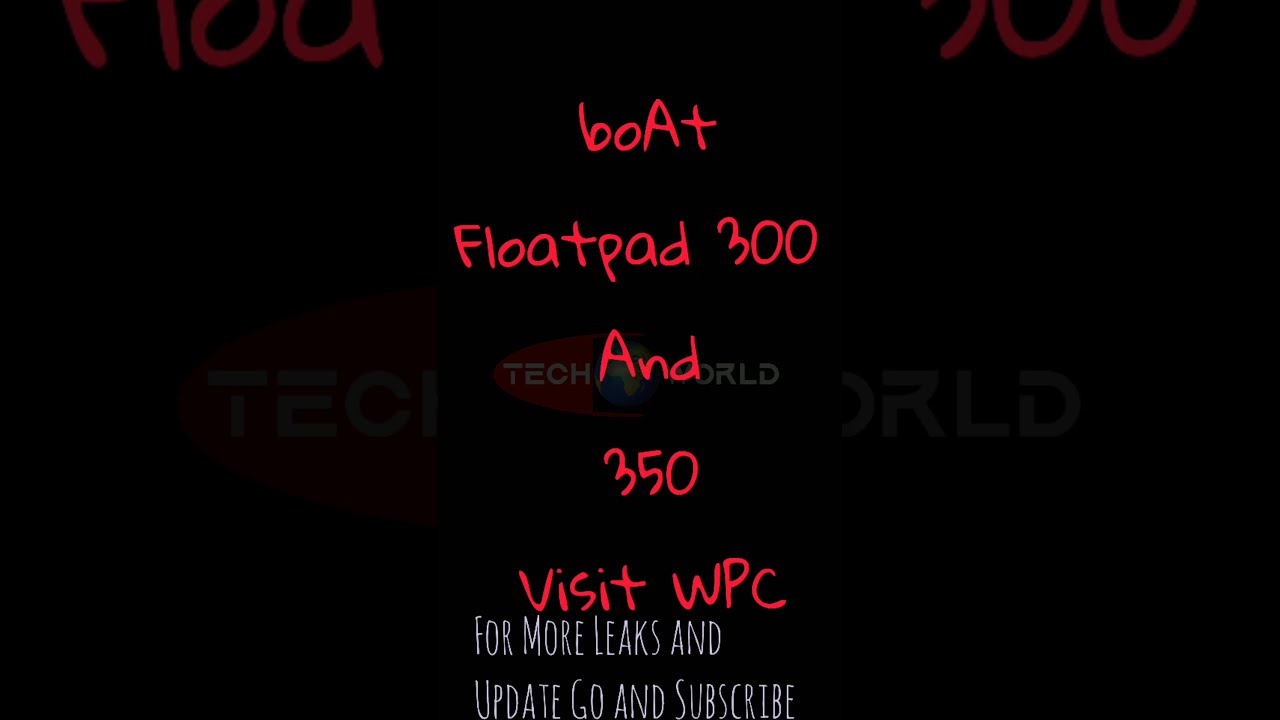 boAt Floatpad 300 And 350 Got Certification oF Wireless Power Consumption