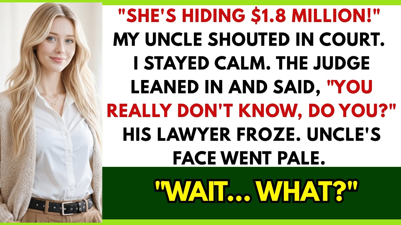 My Uncle Claimed I Stole $1.8M In Court. I Stayed Silent. Then The Judge Said 