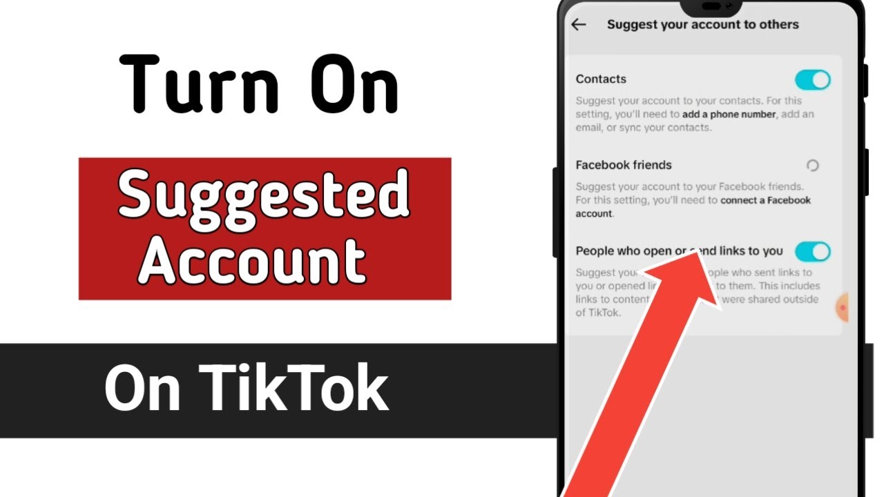 TikTok privacy settings Suggest Your account to Other