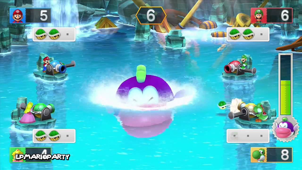 Mario Party 10 Minigame: Mega Cheep Chomp’s Shell Shock (DE: Mega-Happ-Cheeps Panzerwahn)
