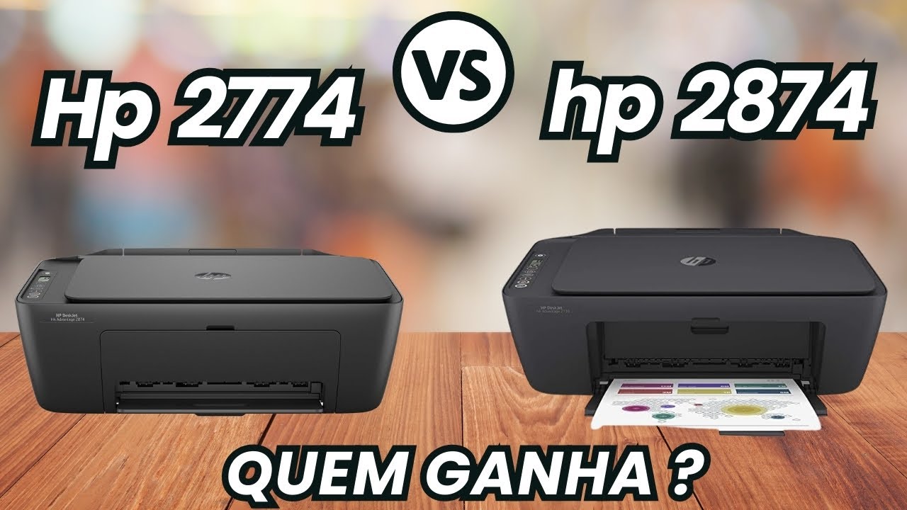 HP DeskJet 2874 vs 2774 Qual Impressora Doméstica Vale Mais a Pena?