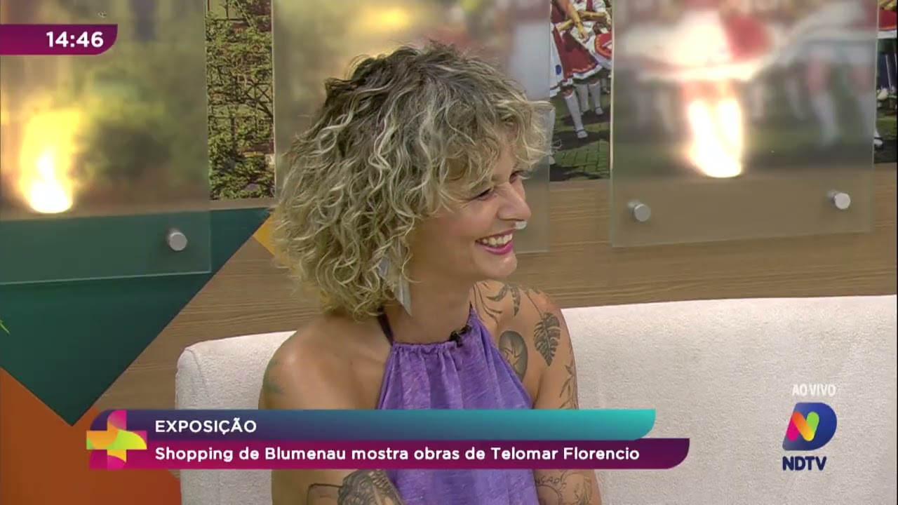 Exposição: shopping de Blumenau mostra obras de Telomar Florêncio