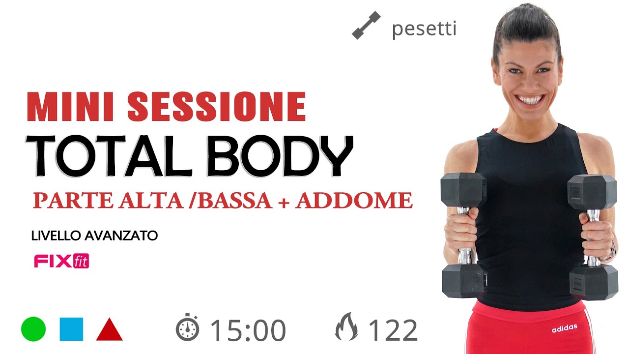 Workout Veloce: Tonificazione Total Body Con Pesetti + Varianti Plank
