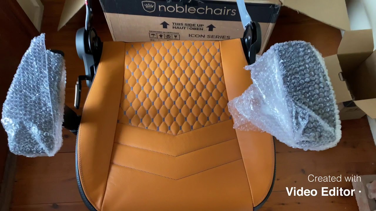 Noblechairs Icon Cognac Leather Gaming Chair Unboxing & Setup   