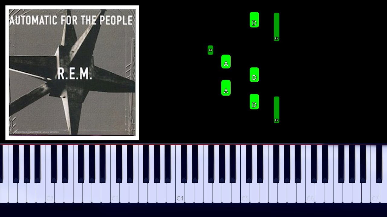 R.E.M. - Everybody Hurts Piano Tutorial
