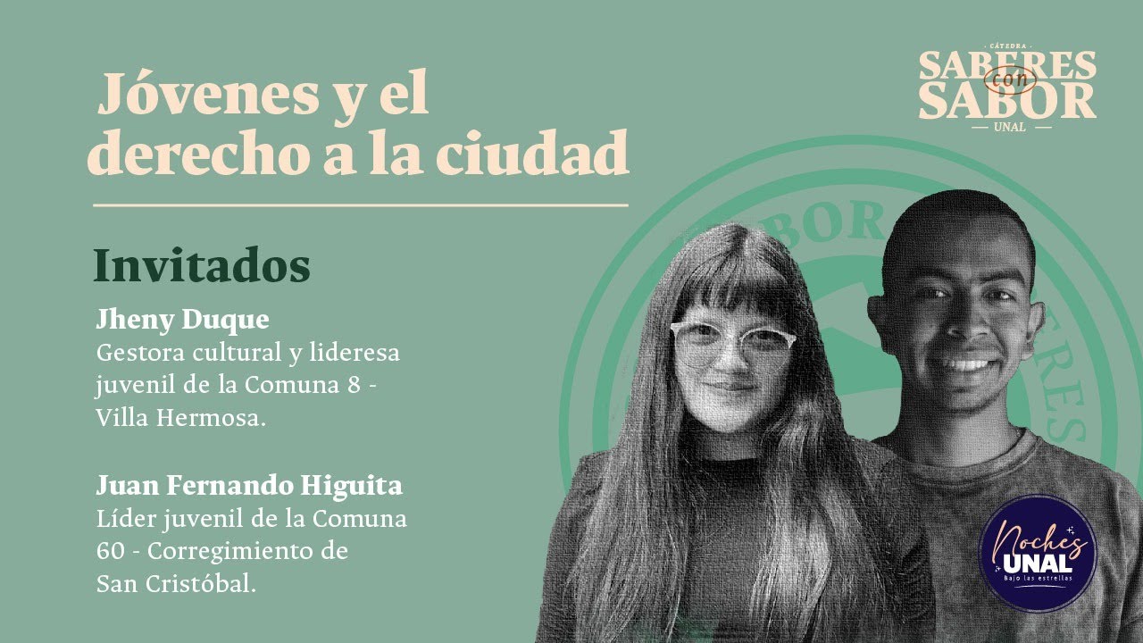 Cátedra Saberes con Sabor - Jóvenes y el derecho a la ciudad