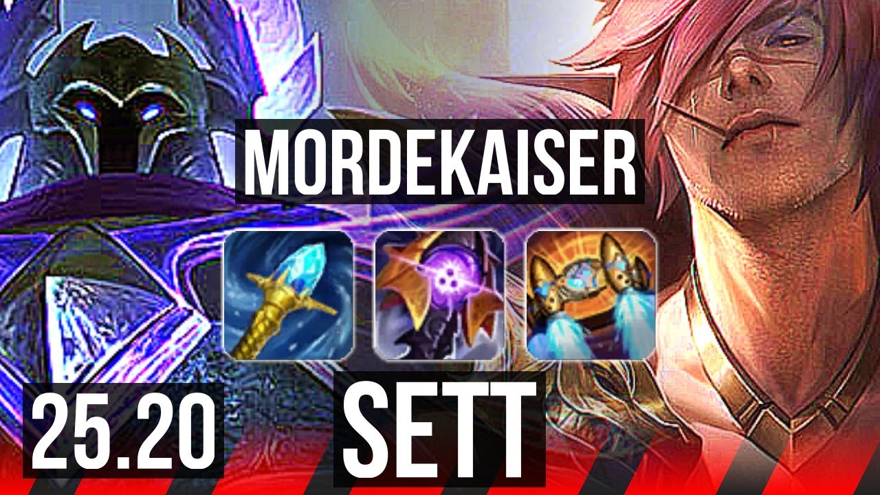 MORDEKAISER vs SETT (TOP) | 9 solo kills, Legendary | EUW Master | 25.20