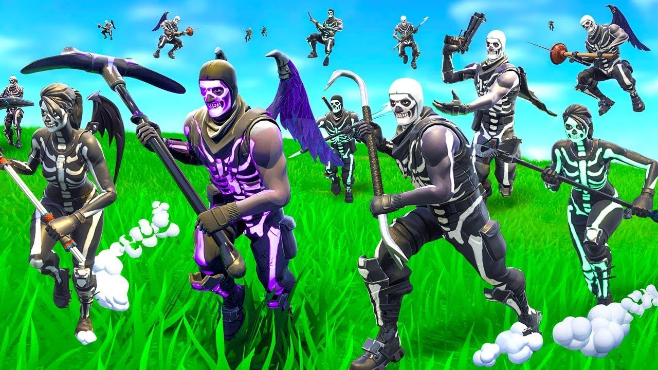 We made a Skull Trooper Horde In Fortnite