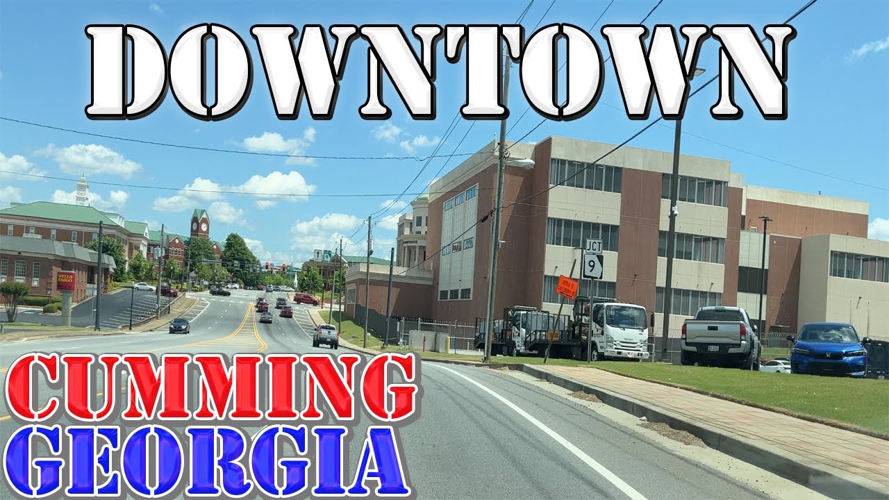Cumming - Georgia - 4K Downtown Drive