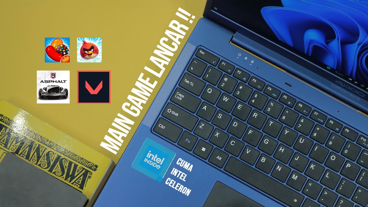 MAIN VALORANT DI INTEL CELERON LANCAR, KOK BISA?! - TEST GAMING: AXIOO MY BOOK SAGA 4