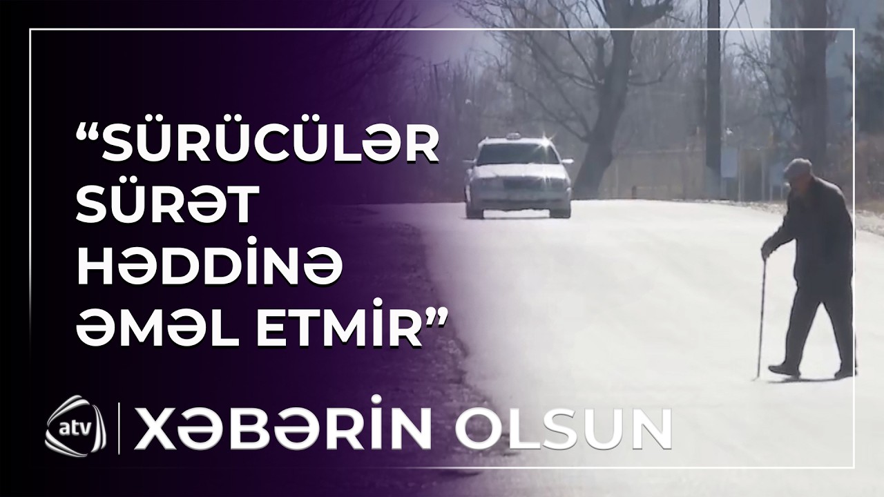Sakinlərin həyatına təhlükə yaradan yol / Xəbərin Olsun