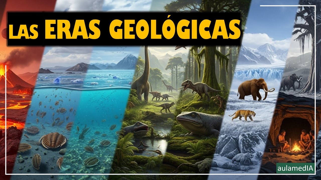ERAS GEOLÓGICAS: 4,600 MILLONES DE AÑOS EN MINUTOS✨aulamedia Historia