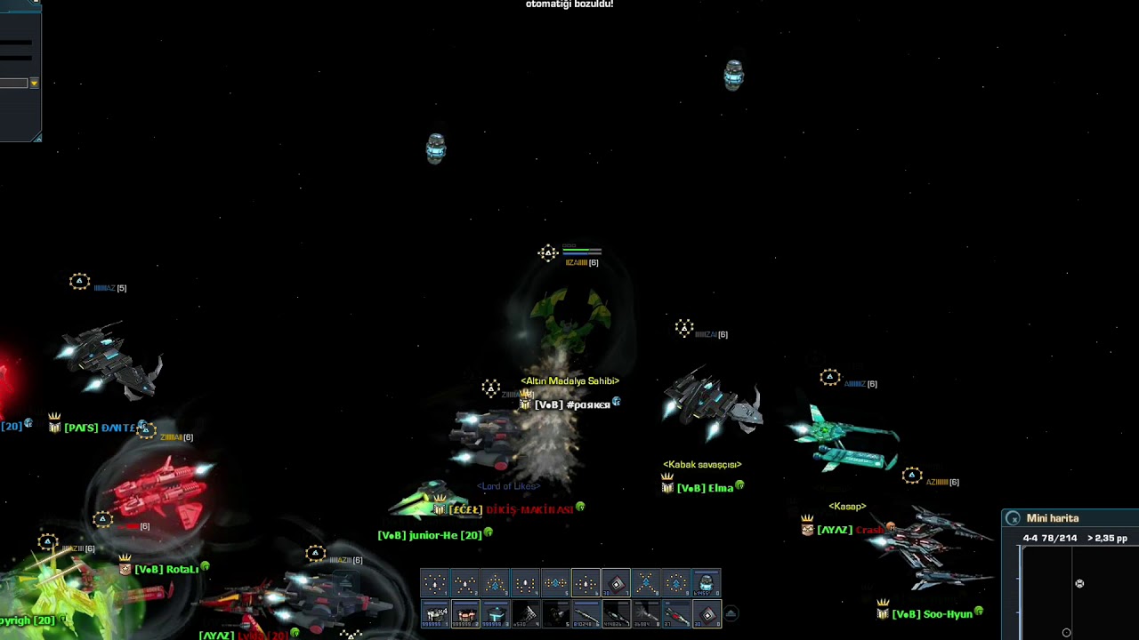 Darkorbit TR1-TR5 PVP SAVAŞI - BELA - DDS - CLLT [VB]-[AYAZ]-[PARS]
