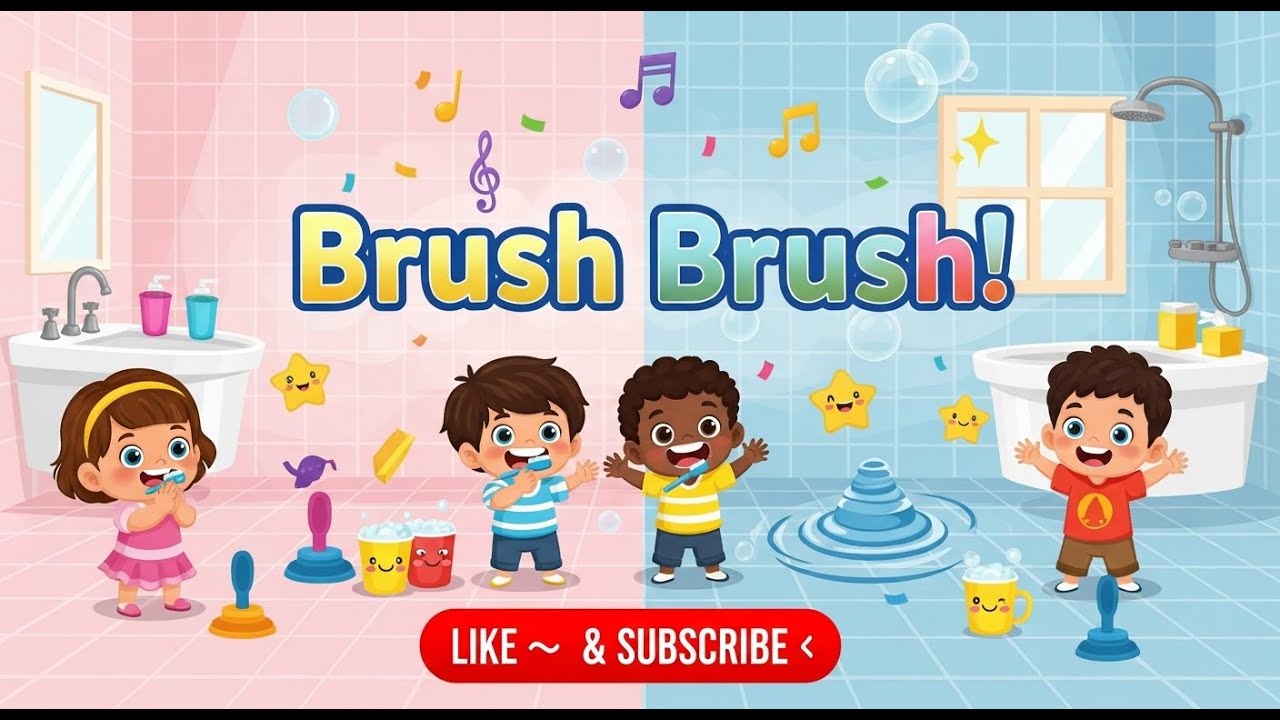 Brosse Brosse 🪥 | Chanson interactive pour tout-petits | Tape & Bouge !