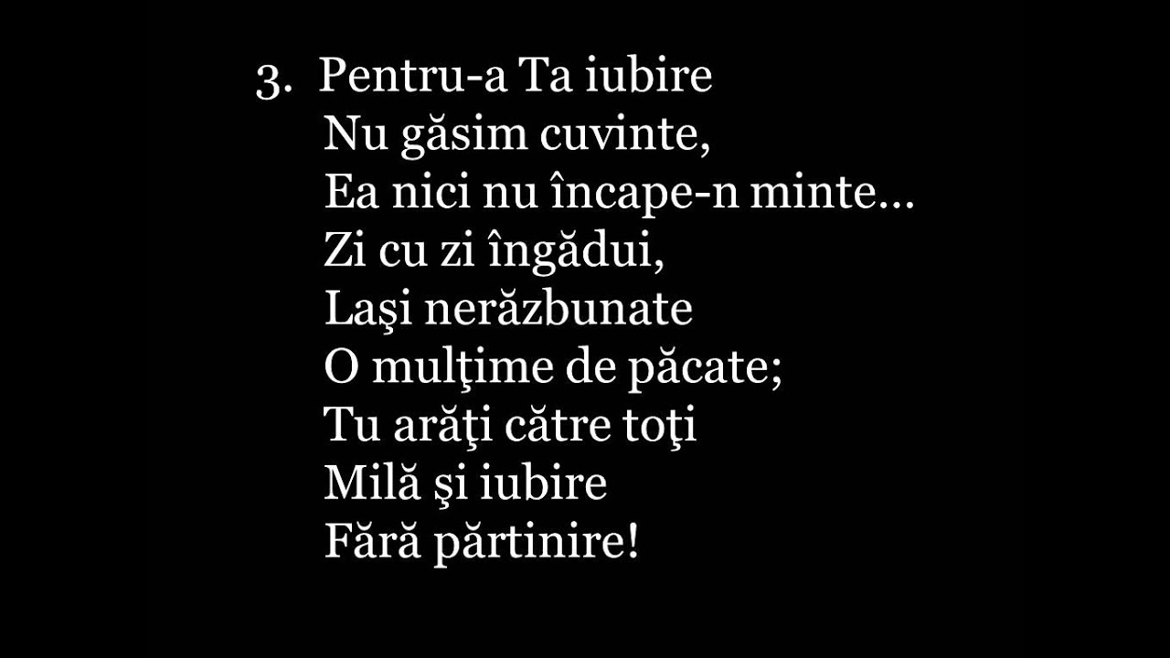 005V Dragoste divina (Unumschränkte Liebe)