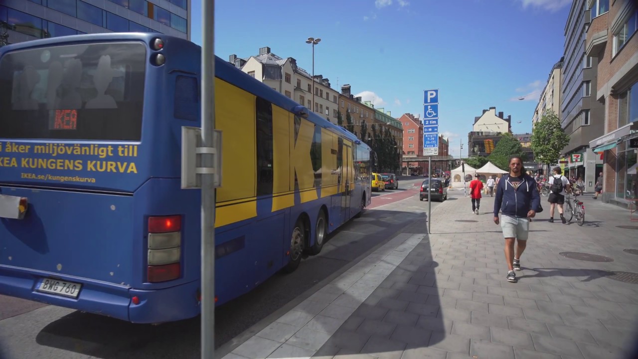 Sweden, Stockholm, FREE bus ride from IKEA Kungens Kurva to Hornstull