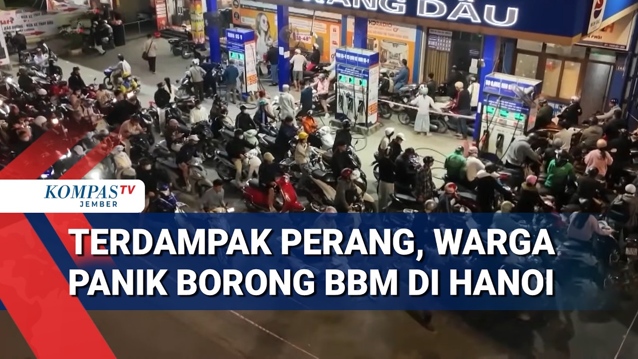 Krisis BBM di Hanoi: Antrean Panjang dan SPBU Kehabisan Stok