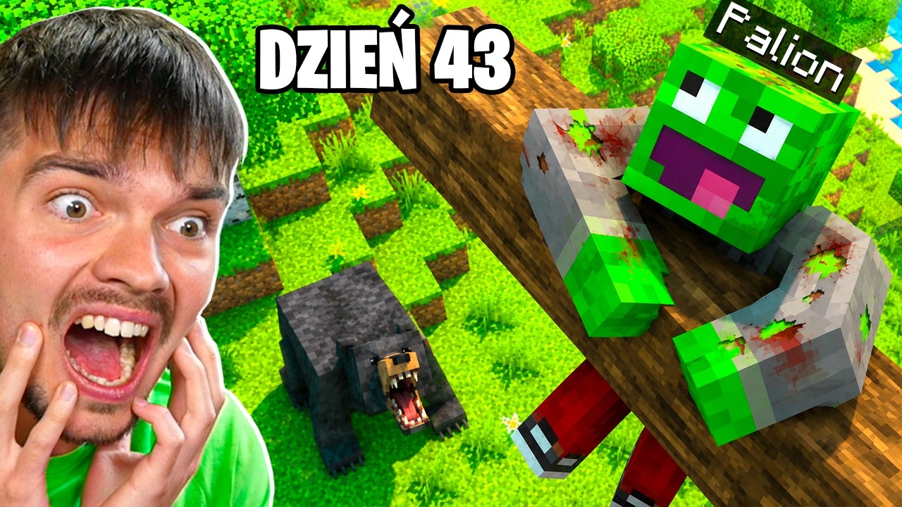 KTO DŁUŻEJ PRZEŻYJE w LESIE🌲WYGRYWA 1000ZŁ w Minecraft!
