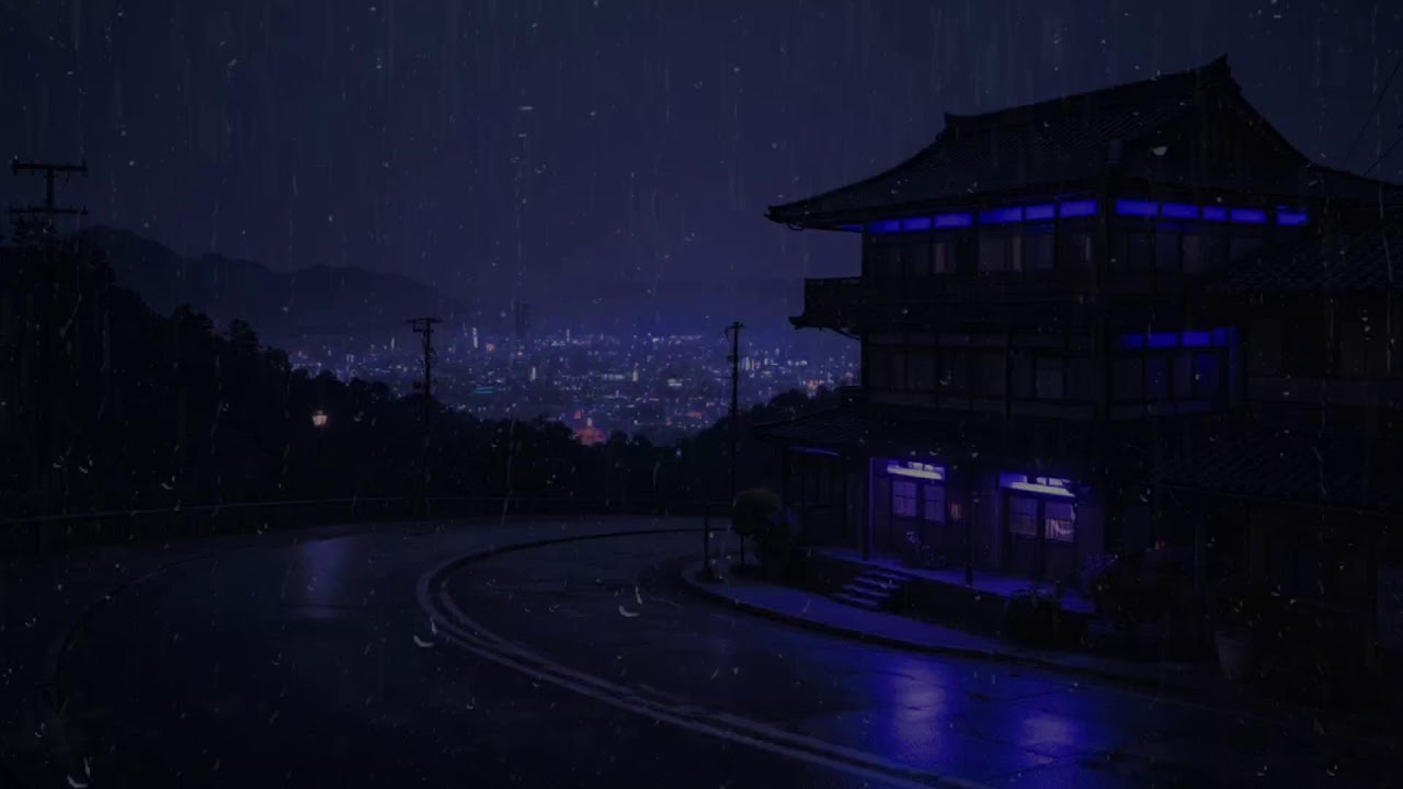 Safe Inside While It Rains ⛈️🌧️ Cozy Cabin at Night | 24/7 Rain Sounds for Deep Sleep - Relax Focus