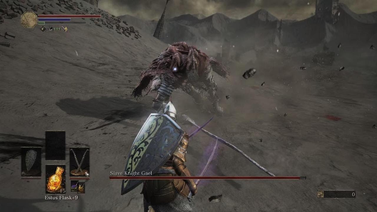 DS3 Slave Knight Gael SL1 Boss Fight
