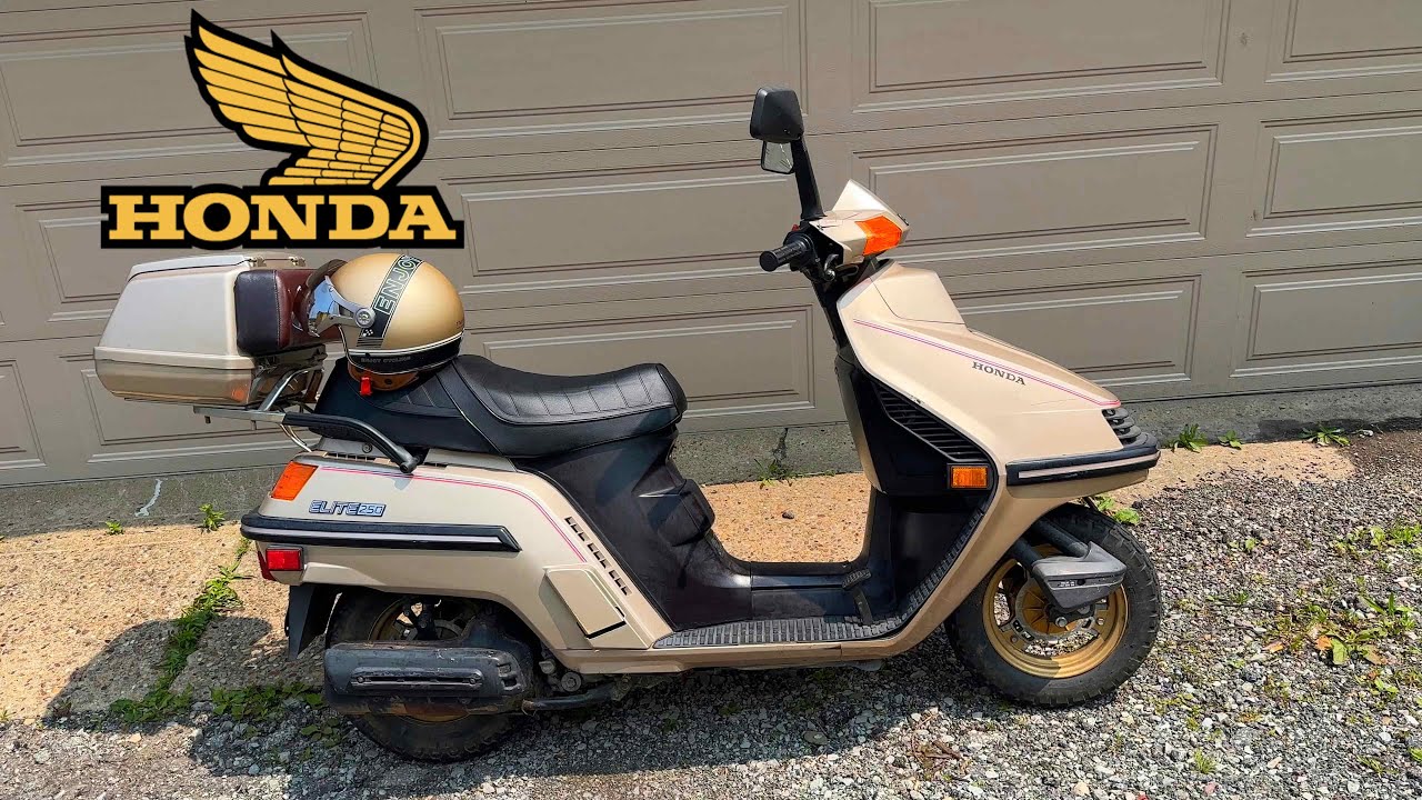 First ride on my 1985 Honda Elite Scooter 250 #honda