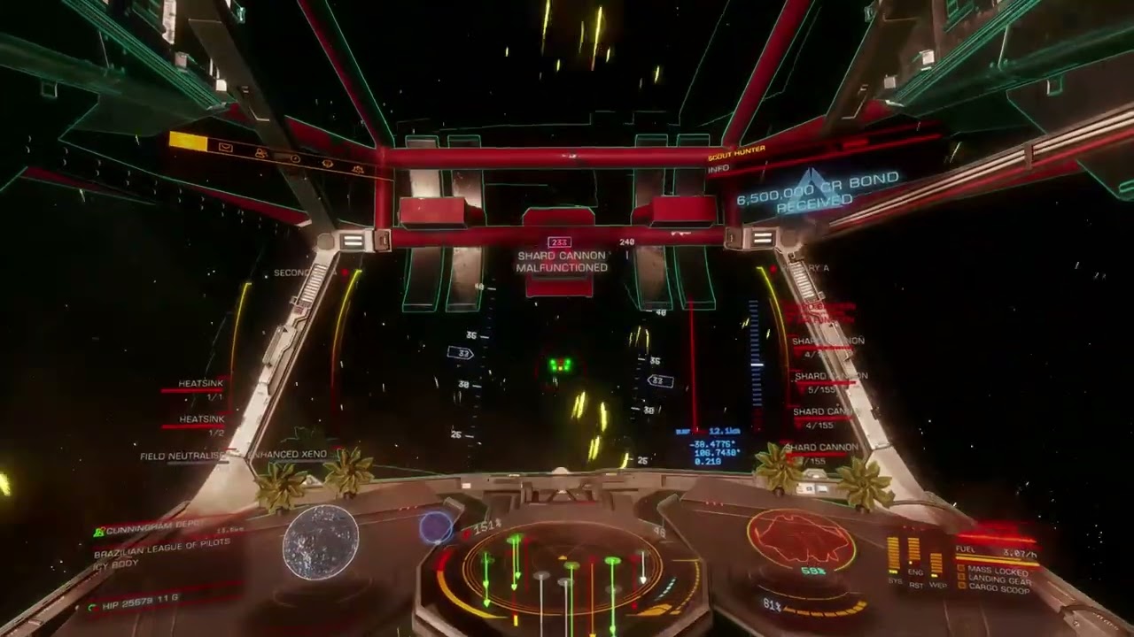 Elite Dangerous: Modified Guardian Shard Cannon Test