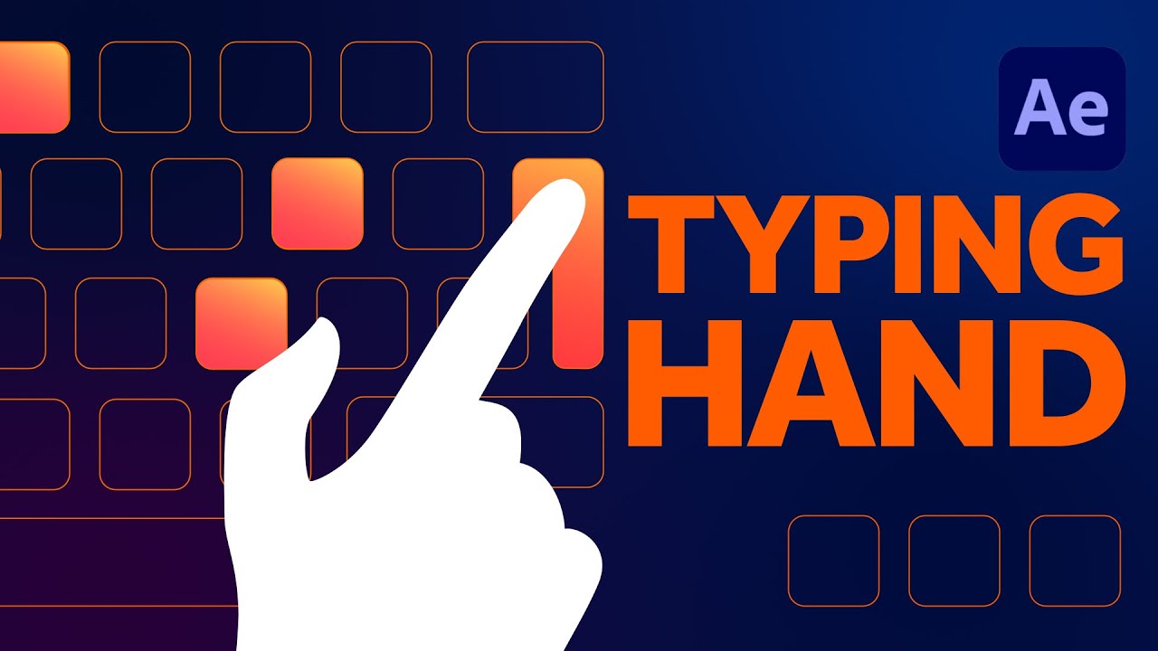 Typing hand animation | After Effects Tutorial