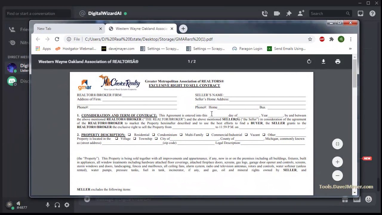 BlankForms example 1