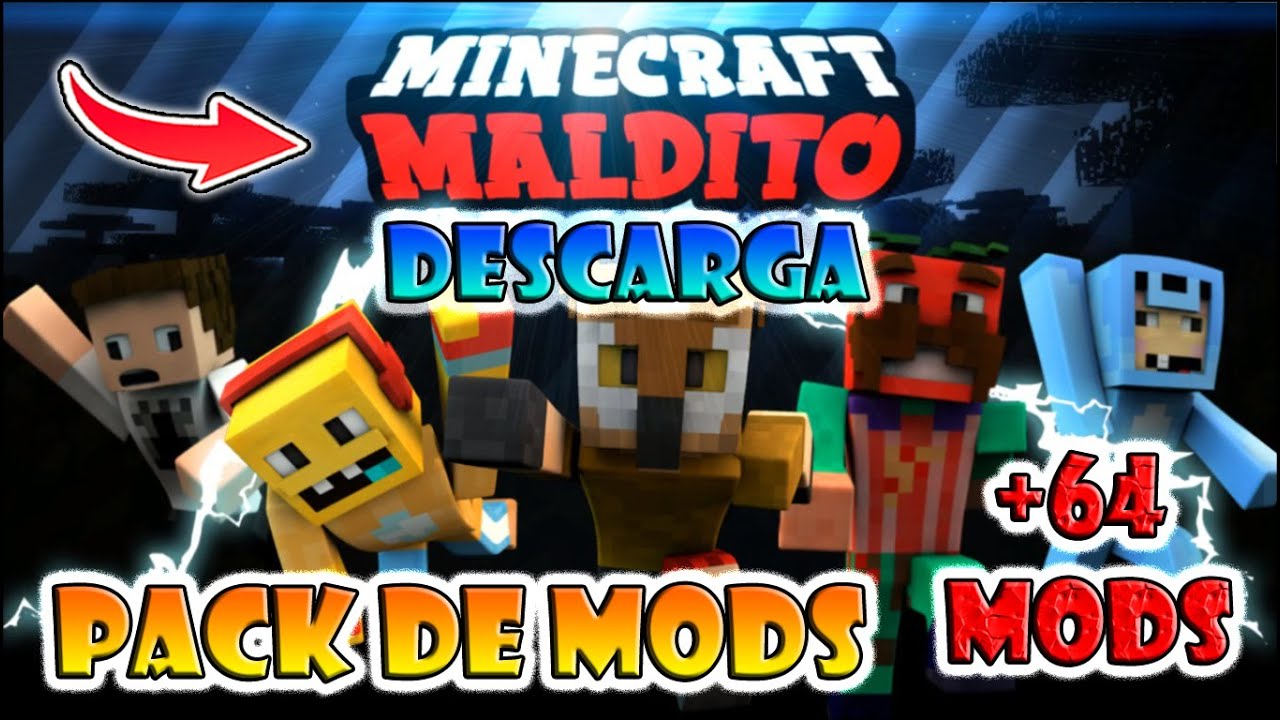 DESCARGAR e INSTALAR el PACK de MODS de la serie MINECRAFT MALDITO (casi COMPLETO) + 64 MODS !!!