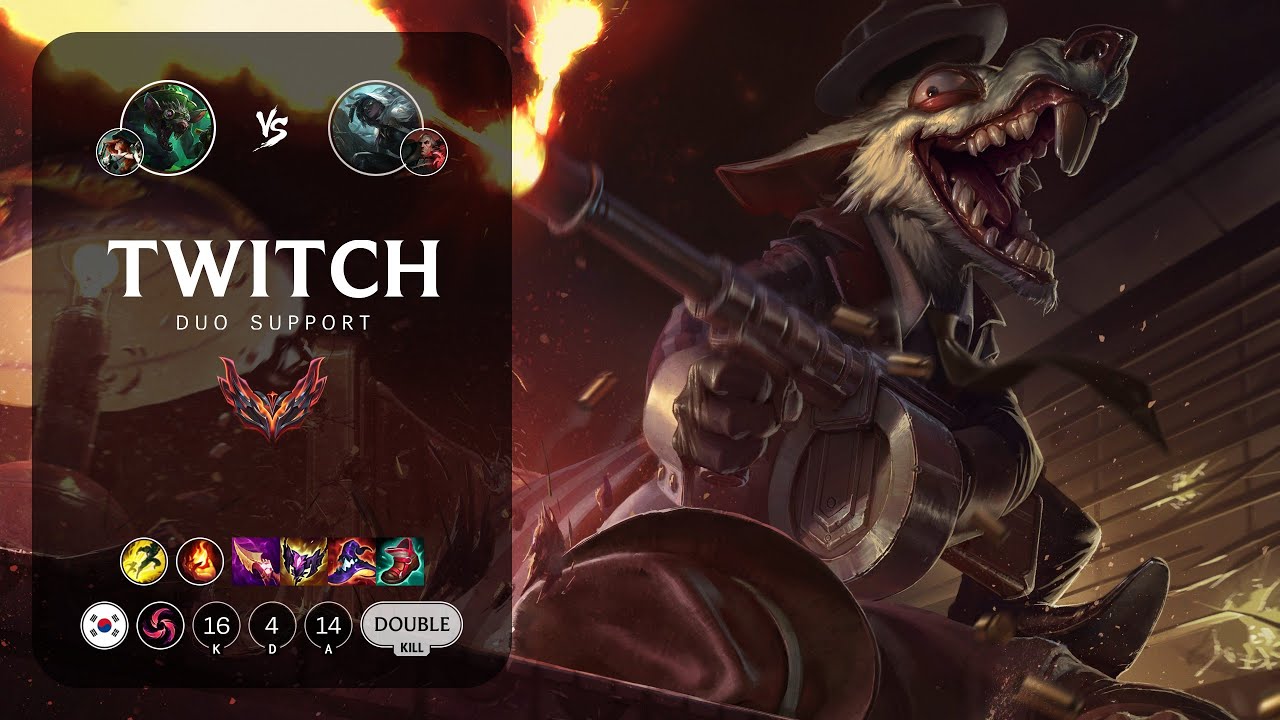 Twitch Support vs Senna - KR Grandmaster Patch 14.3