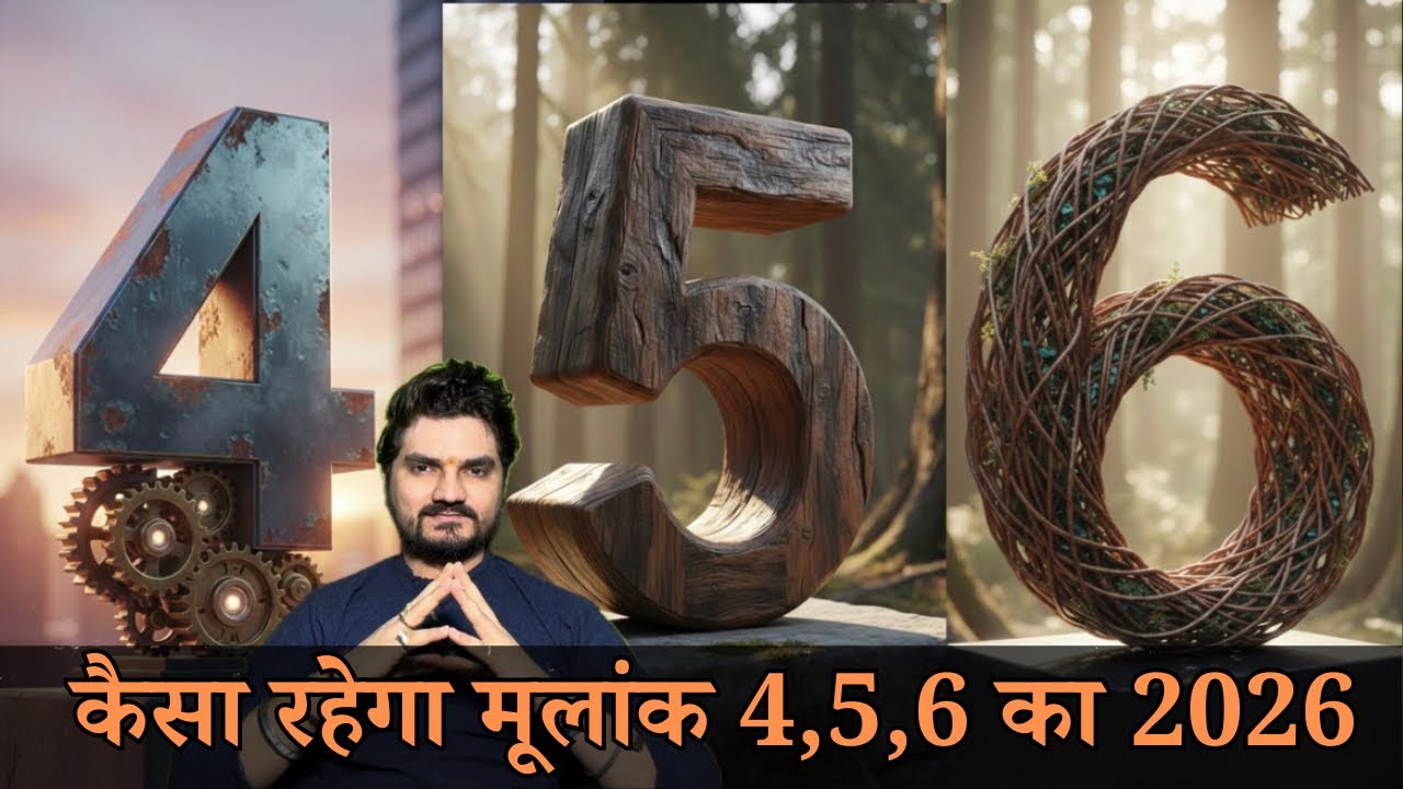 Episode 94: Moolank 4,5,6 ke prediction - 2026 #numerology #astrology #horoscope #acharyakrishan 