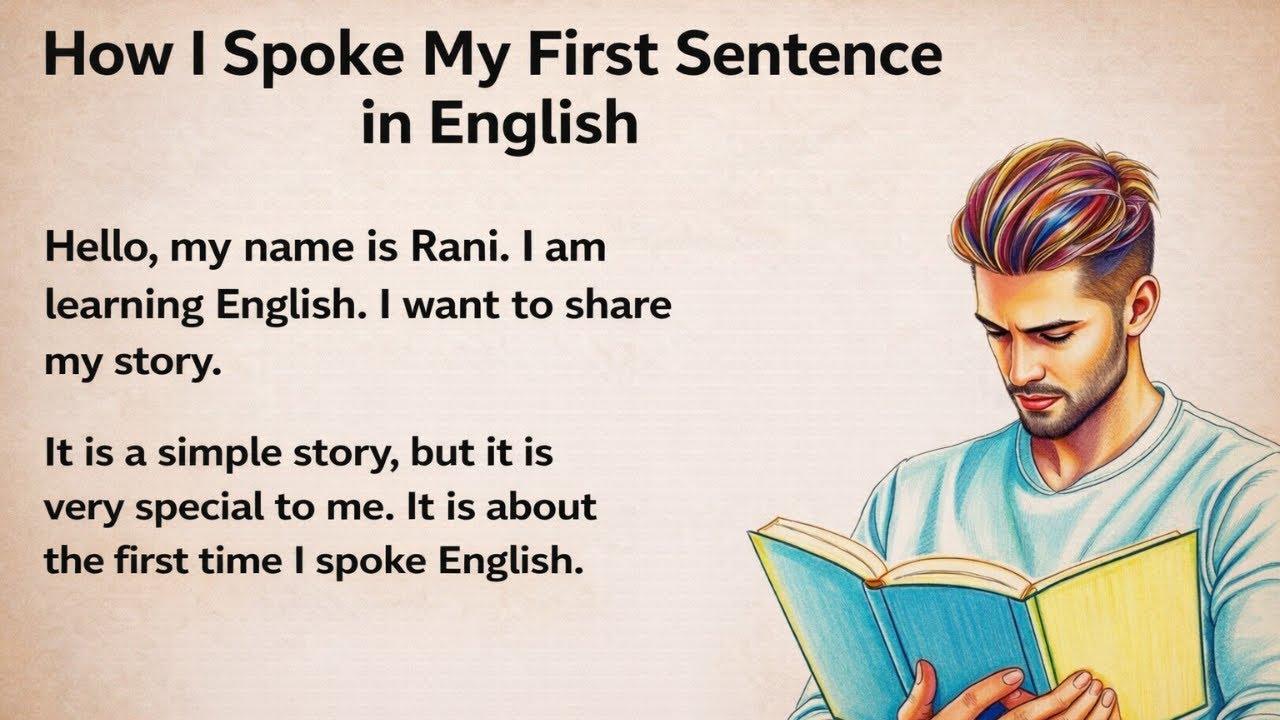 How I Spoke My First English Sentence – Real Story for Beginners