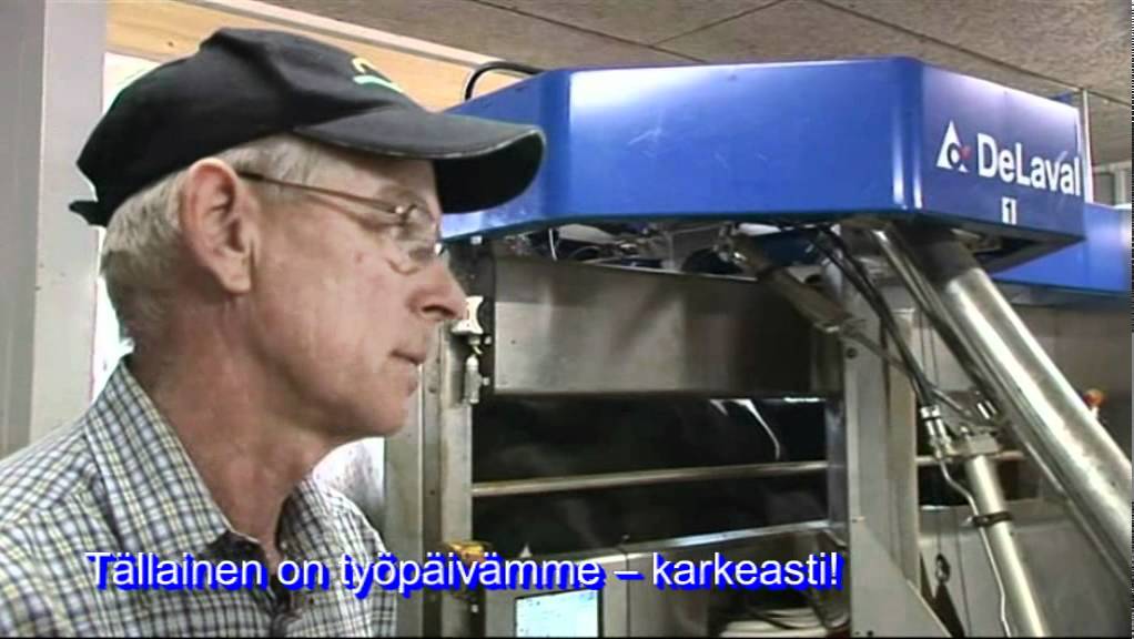 DeLaval VMS-lypsyrobotti Morten Nielsenin maitotilalla Tanskassa - suomenkielinen tekstitys
