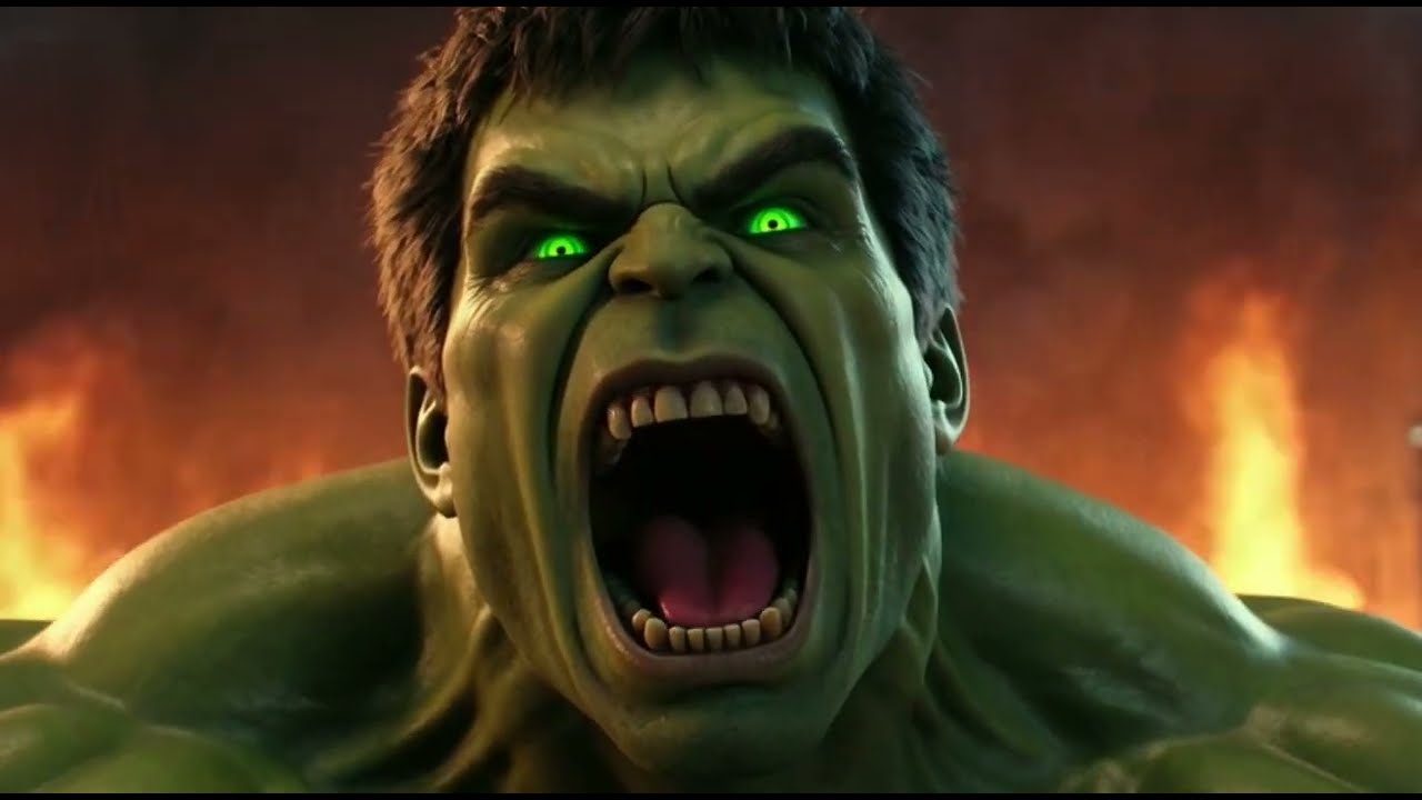 Kong's entry when hulk was destroying everything in a city Hospital 