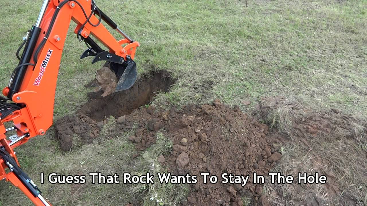 WoodMaxx Backhoe Attachment in Action 2014